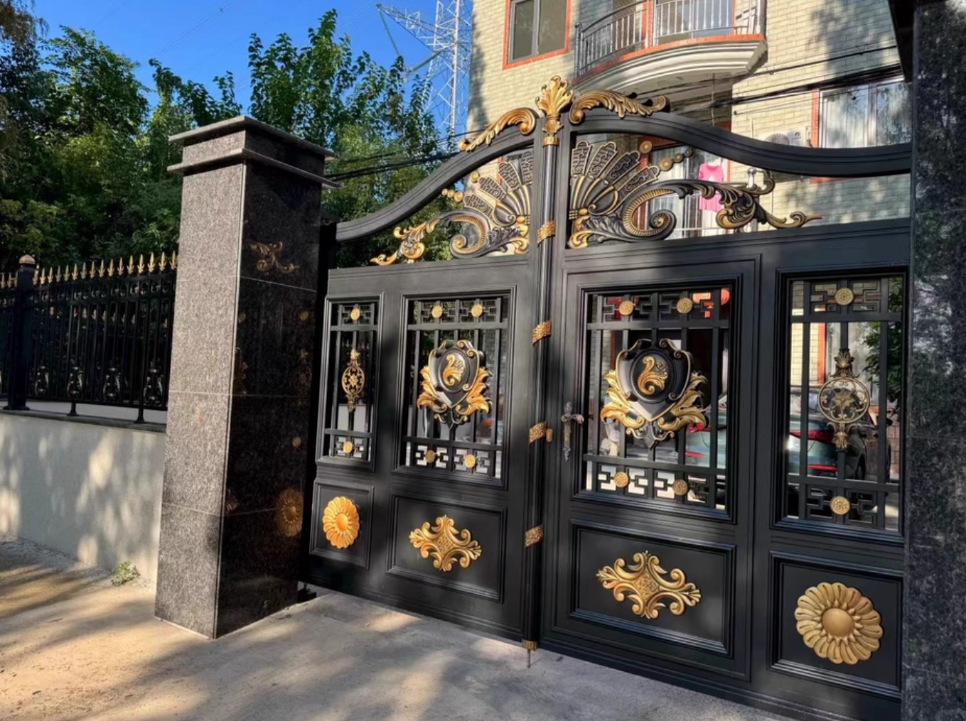 别墅花园铝艺大门